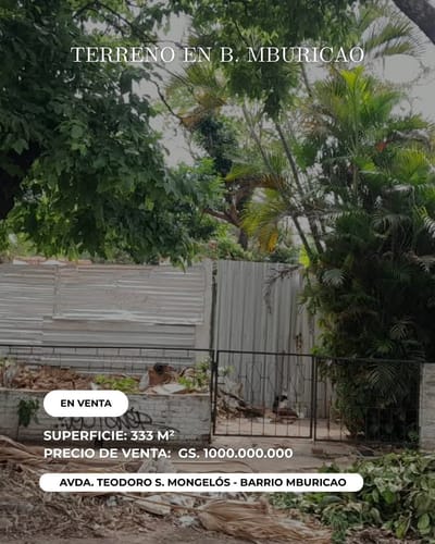 VENDO TERRENO EN MBURICAO - ASUNCION