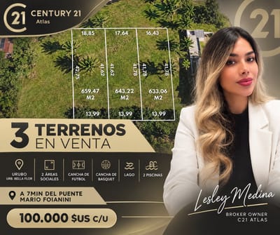 Terreno en Venta  Cond Bella Flor Urubo 