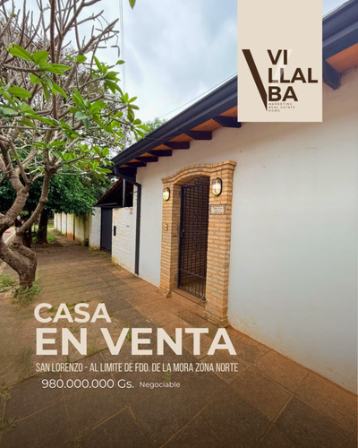 EN VENTA Casa en Barrio San Miguel, San Lorenzo (a cuadras de la Villa Olimpia)