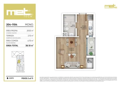 Venta Monoambiente a estrenar, zona Cordón,  con amenities y vida moderna