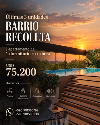 Vendo departamentos en barrio Villa Morra. Últimas unidades disponibles