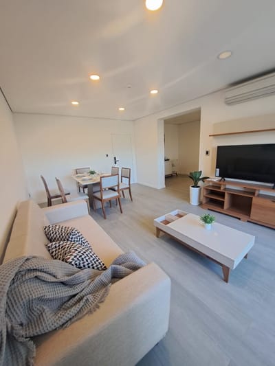 Departamento, amoblado, alquiler, barrio mburucuya