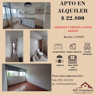 ¡¡¡HERMOSO APTO, 2 DORM, COMPLEJO CERRADO!!!