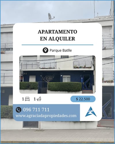 Apartamento en alquiler en Parque Batlle