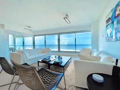 Venta y alquiler temporario de apartamento de tres dormitorios mas dependencia de servicio en Playa Brava