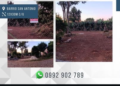 HERMOSO TERRENO EN VENTA. BARRIO SAN ANTONIO - CIUDAD DEL ESTE