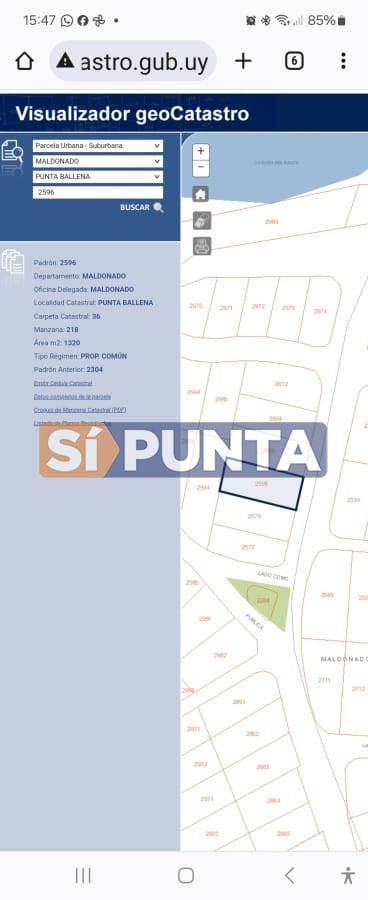 Lote en club del lago