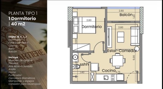 VENDO DEPARTAMENTO DE 1 HABITACIÓN EN VILLA MORRA QUARTIERE EN POZO
