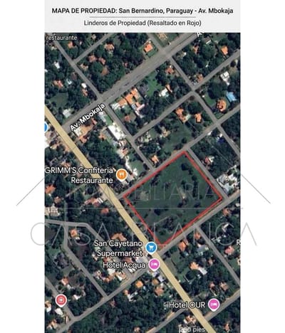 Alquiler de terreno en san Bernardino sobre la avenida Guillermo Naumann