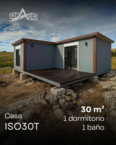Casa Modular ISO30T – 30 m² | 1 Dormitorio | 1 Baño