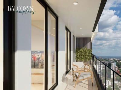 Dúplex loft con balcón en piso 17 - Lumiere Mariscal