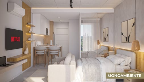 EN VENTA | Departamento Monoambiente y 28 m² sobre San Martín en Asunción con Cocina Equipada