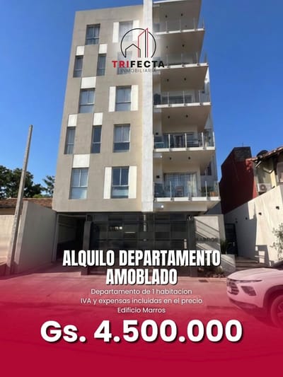 ALQUILO DEPARTAMENTO DE 1 HABITACION AMOBLADA - A METROS DE AVENIDA MOLAS LOPEZ