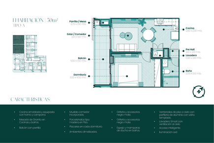 EN VENTA | Departamento de 1 Dormitorio de 50 m² con Piscina y Gimnasio