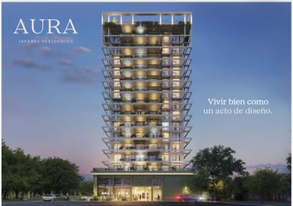 Dpto. Monoambiente AURA One 33m2 / Edificio AURA JAPANDI RESINDENCES