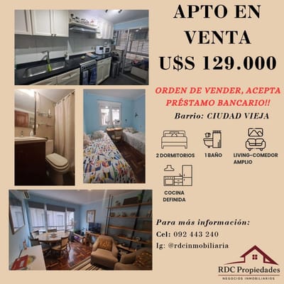 ¡¡¡HERMOSA APTO, 2 DORM, EXCELENTE ESTADO DE CONSERVACION!!!