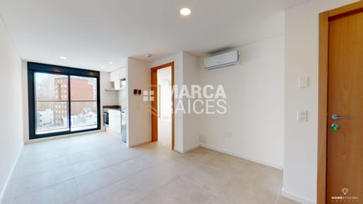 Alquiler Apartamento 1 Dormitorio semi equipado Tres Cruces opcion garage Montevideo