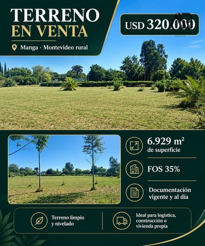 Terreno en venta de 6929m2 ubicado en Manga