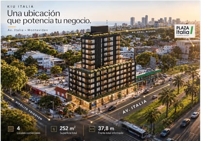 Kiu Tower Italia- Venta de Locales Comerciales En Malvín