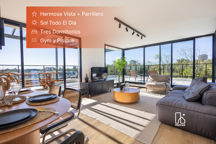 Venta Apartamento Penthouse en Parque Miramar 3 Dormitorios - Sol directo + Amenities
