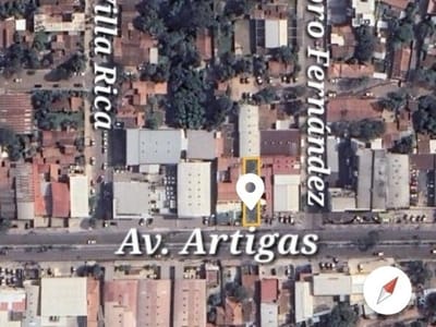 VENDO TERRENO SOBRE AV. ARTIGAS – A 2 CUADRAS DE DISTRITO PERSEVERANCIA