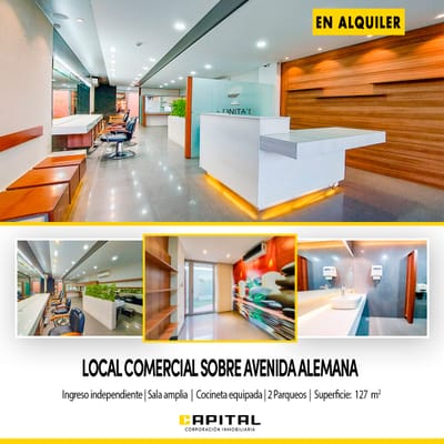 Local comercial en alquiler sobre avenida alemana