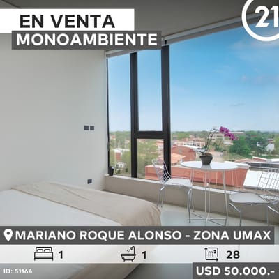 VENDO MONOAMBIENTE EN MARIANO ROQUE ALONSO ZONA UMAX