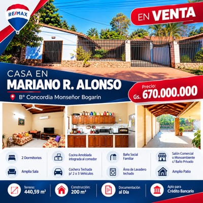 EN VENTA ❗   ???? CASA EN MARIANO R.ALONSO
