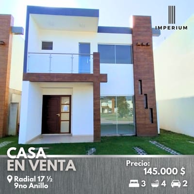 CASA EN VENTA A ESTRENAR EN CONDOMINIO – ZONA OESTE
