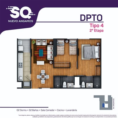 Alquilo departamento en Surquillo de 2 habitaciones