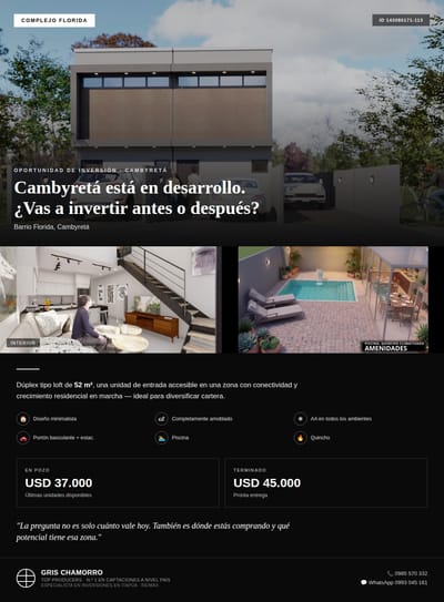 Vendo Duplex Tipo Loft En Encarnacion