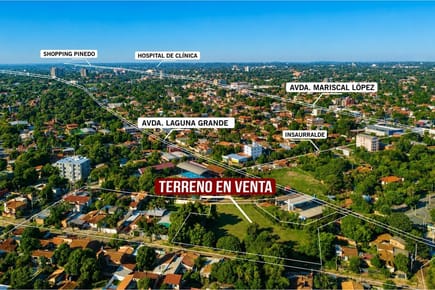 Terreno-Venta-Calle Clemente Romero casi Av Laguna Grande san lorenzo