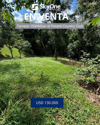 Terreno En Venta‼️  En El Paraná Country Club‼️‼️