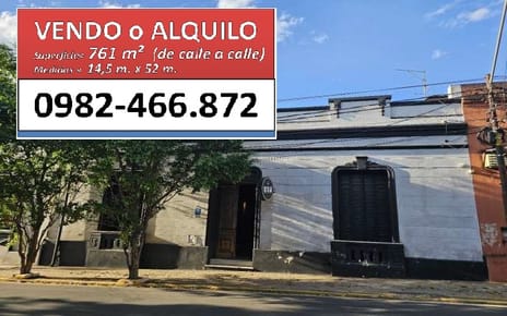 Alquilo O Vendo Amplio Local Comercial Centro Asunción  761 M² 