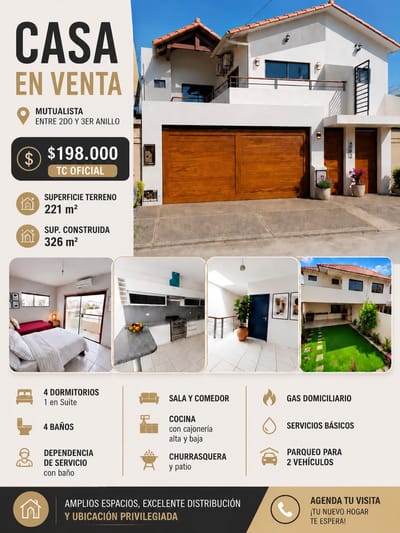 Casa en venta - Av. Paragua y Mutualista