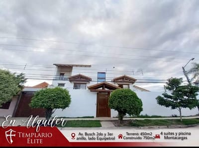 LUJOSA CASA AMOBLADA EN ALQUILER O VENTA EN EQUIPETROL