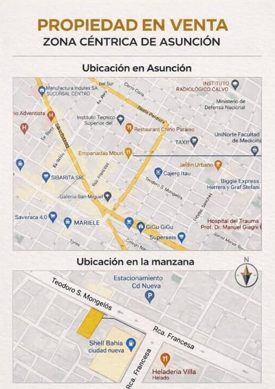 VENTA CASA CON SALON – ASUNCIÓN CENTRO