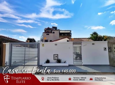 CASA EN VENTA EN POLANCO - AV. SAN AURELIO 3ER Y 4TO ANILLO