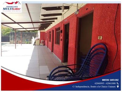 CASA EN VENTA EN ZONA COMERCIAL DE MONTERO