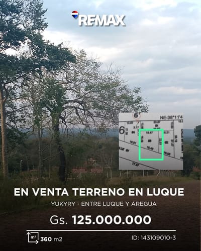 Terreno en venta-Yukyry, Luque