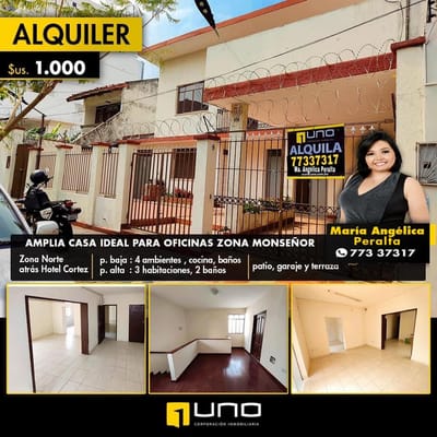 CASA INDEPENDIENTE EN ALQUILER ZONA HOTELCORTEZ