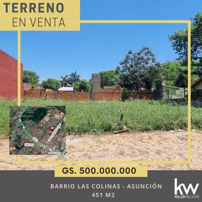 En Venta Terreno En Asuncion Las Colinas