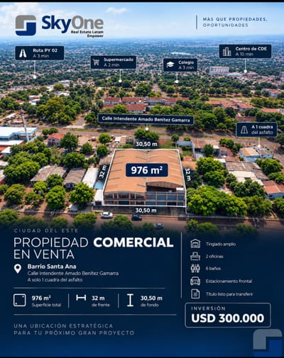 DEPOSITO EN VENTA BARRIO SANTA ANA CDE 
