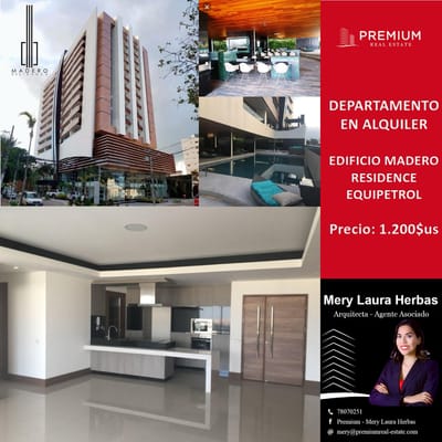 EN ALQUILER DEPARTAMENTO EN CONDOMINIO MADERO RESIDENCES