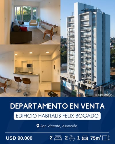Departamento de 2 dormitorios Asuncion