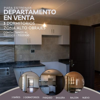 Departamento en Venta Alto Obrajes
