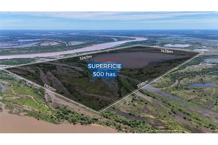 Vendo propiedad de 500 hectáreas sobre el Río Paraná