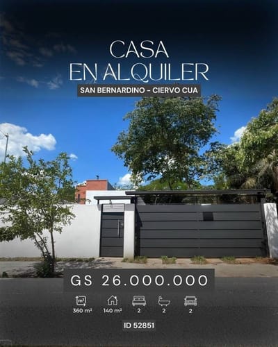 Alquilo casa en San Bernardino