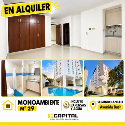  ¡MONOAMBIENTE EN ALQUILER – EDIFICIO ÁGUILAS! 