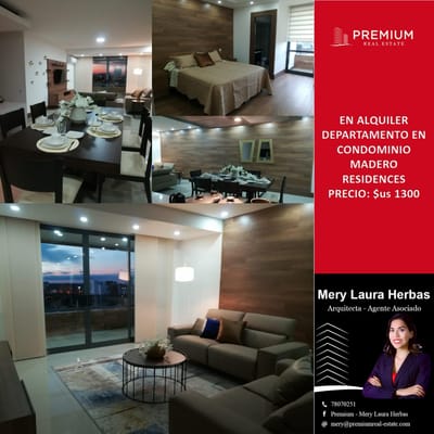 EN ALQUILER DEPARTAMENTO EN CONDOMINIO MADERO RESIDENCES